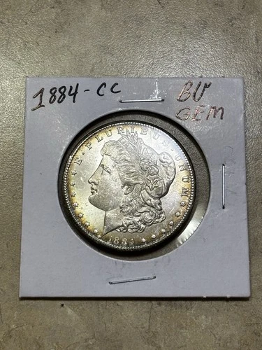 1884-CC MORGAN SILVER DOLLAR ✪ BU GEM ✪ 90% SILVER ✪ Subtle toning