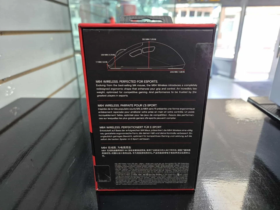 CHERRY XTRFY M64 Wireless Optical Gaming Mouse, Black, NEW - Image 3 of 4