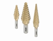 Neiko 10193a Titanium Step Bits Unibit Set 28 Sizes High Speed Steel Standard