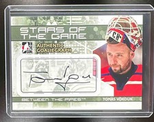 2009-10 ITG Between The Pipes GoalieGraphs Autograph Tomas Vokoun