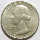 1964 Washington Quarter - 90% Silver - #11305-78