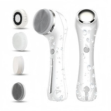 Cepillo de Limpieza Facial, Juego de Depurador Giratorio Facial 2 en 1 Impermeable IPX7 con 4 B