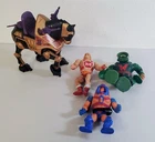 Y-122 VINTAGE 1980'S MOTU ACTION FIGURE LOT-HE-MAN, LEECH, SKELETOR, +!