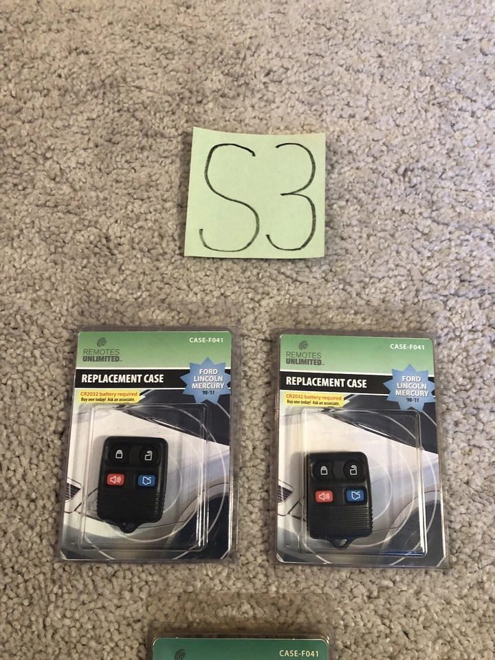 Lote 3 Llavero Mando a Distancia Carcasa Estuche Repuesto para Ford Lincoln Mercury CWTWB1U345 Foto 2 de 4