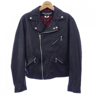 Authentische JUNYA WATANABE JN-J025 Leder-Reiterjacke #230-000-317-8187
