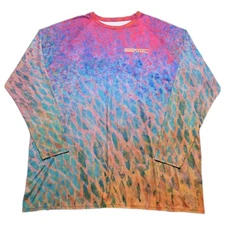 SEATEC Sport Tec Parrotfish Crew Neck Fishing Shirt Mens 4XL Colorful UPF 50+