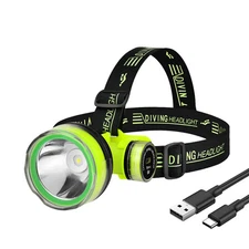 90000lm Underwater Diving 60m Headlight Rechargeable Waterproof Headlight Torch