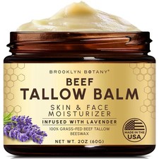 Beef Tallow Balm Grass Fed Beef Tallow for Skin and Face Nourishing Face