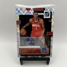 2022-23 Panini Donruss Jabari Smith Jr Rated Rookie Autograph No. 203 Ice #24/75