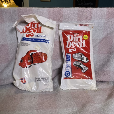 #ad NOS Dirt Devil Type G Handheld Vacuum Bags Lot Of 9 3010347001 $9.95