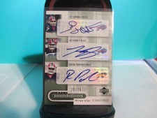 2005 UD NFL Foundations Triple Auto Losman, Evans, and Parrish # 20 of 75