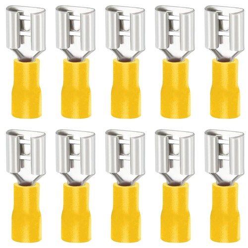50/200pcs Insulated Spade Electrical Wire Connectors Crimp Terminals Male/Female - Picture 29 of 32