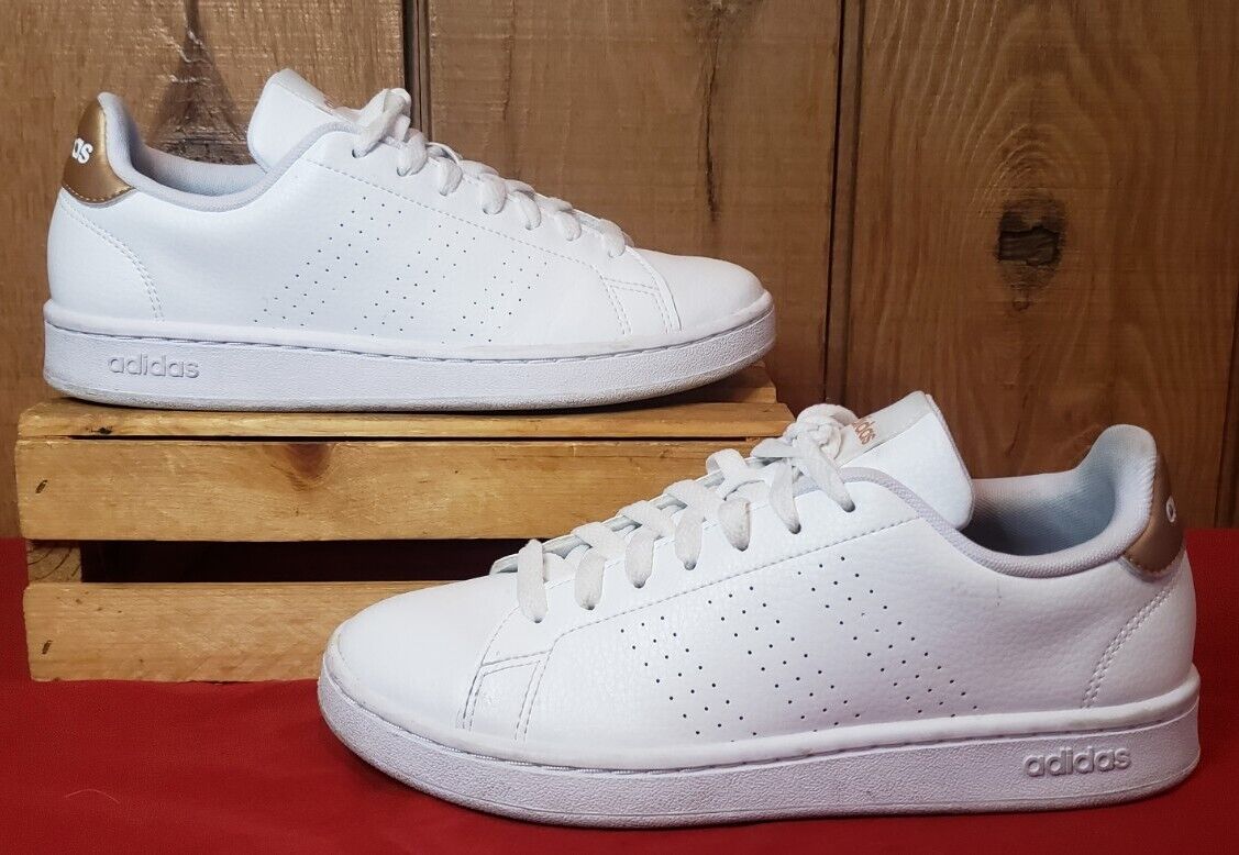 Adidas Originals Advantage Leather Shoes White/Br… - image 1