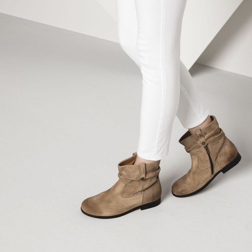 BOOTS SUEDE LEATHER ANKLE BOOT BLOCK 