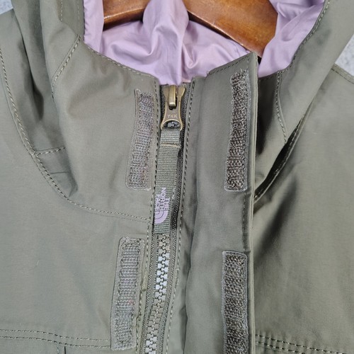 The North Face Jacket Girl Large (14-16) Green Pink Full Zip Hooded Outdoor - Picture 11 of 20