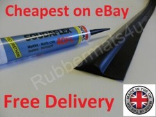 Image of 11ft 6" Garage Door Floor Mounted Threshold Weather Seal RUBBER Draught Excluder