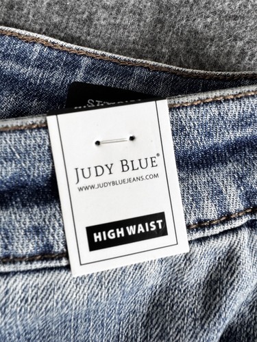 Judy Blue Straight Crop Jeans Size 27 Distressed High Rise NWT JB88808 MD - Picture 19 of 19