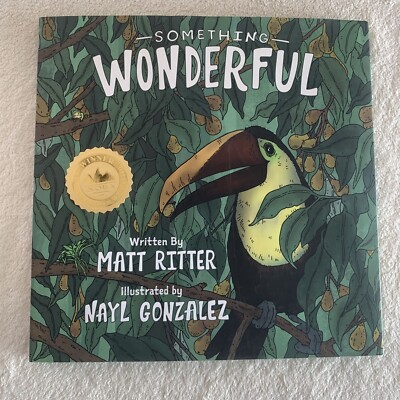 Signed 1st/1st Something Wonderful by Matt Ritter 2020 HCDJ Like New w/ Bookmark
