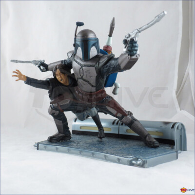 Star Wars Unleashed - Jango Fett with son Boba Fett - loose 100