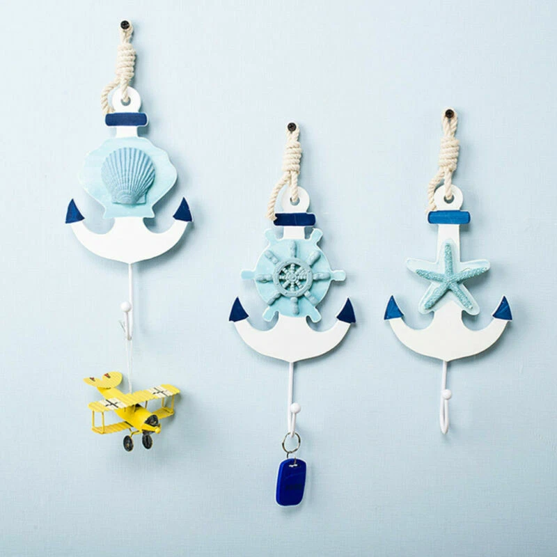 1PC Hanging Hook Nautical Coat Hooks Novelty Hooks Clothes Hook Coat Hook - Image 2 of 4
