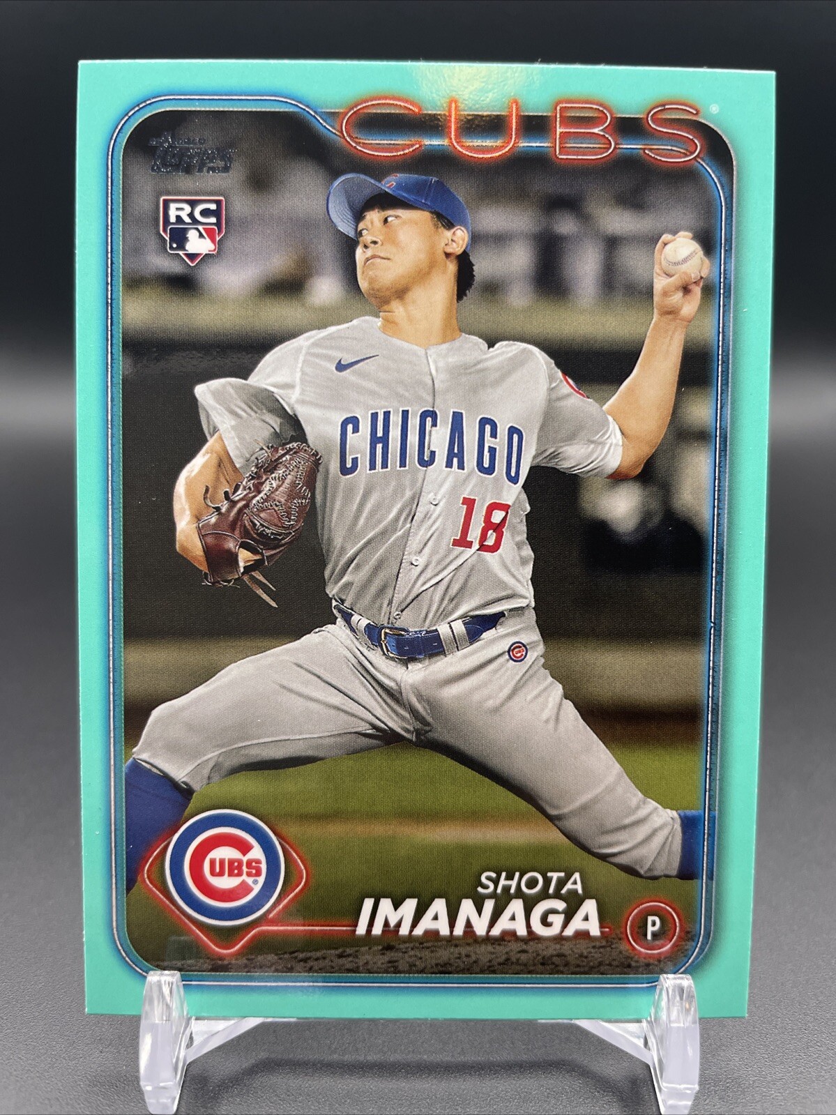 SHOTA IMANAGA - 2024 Topps Series 2 Fanatics Exclusive Aqua Rookie RC #442 Cubs