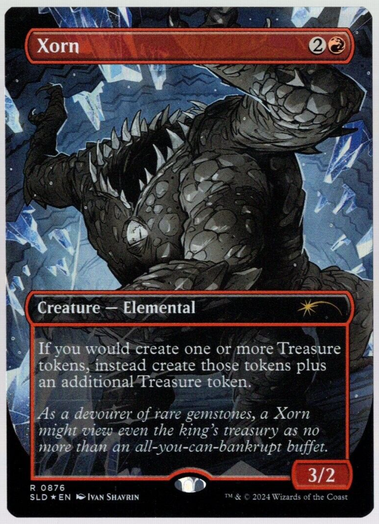 Xorn 0876 Borderless Rainbow Foil DnD Secret Lair MTG Near Mint | eBay