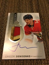 Grigori Denisenko 2021-22 Upper Deck The Cup RC Auto Patch 58/249 Fla Panthers