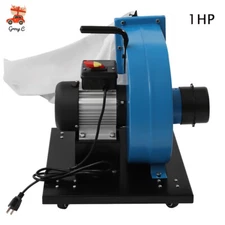 1HP 550 CFM Wall-Mounted Dust Collector with 14.8-Gallon Bag