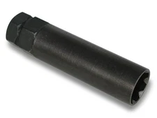 BLACK 7 SIDED SPLINE SECURITY LOCKING SOCKET KEY FOR LUG LUGS LUGNUT LUGNUTS