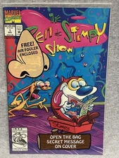 The Ren And Stimpy Show #1 Sealed in Polybag & Scratch Sniff Marvel Comics 1992