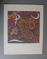 Corrado Cagli Riproduzione litografica certificata Bolaffi Arte Originale '70