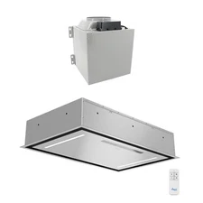 Awoco Flush Ceiling Mount Split Insert Range Hood, Stainless Steel, 1000 CFM