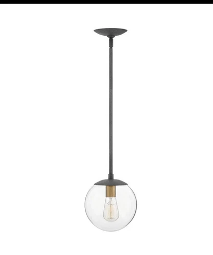 Hinkley Lighting 3747DZ Warby Pendant Aged Zinc - Picture 1 of 7