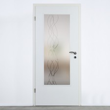 Verglasung Glaseinsatz für Holztüren Klarglas mit Dekor Lichtausschnitt 