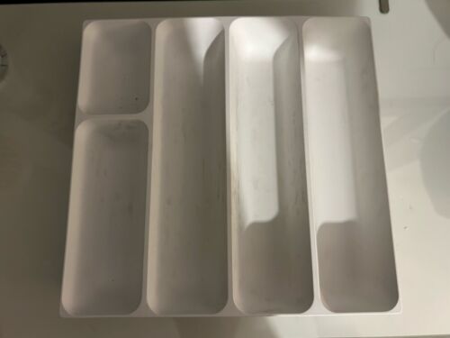 White Compartment Cutlery Tray