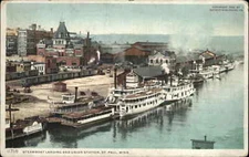 St Paul Minnesota MN Steamboat Landing 11718 Detroit Publishing c1910 Postcard