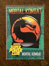 1992-1995 Nintendo Power Super Power Club Magazine Card  #94 Mortal Kombat