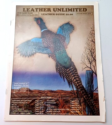 1996 Leather Unlimited Wholesale Catalog  #396 Tools Kits Belts Buckles Books 