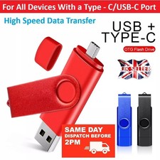 Type-C Flash Drive 256GB 2 in 1 OTG USB C Dual Memory Stick for Android Phone PC