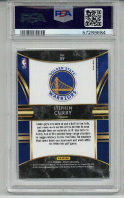 その他 2019 Silver Prizm Stephen Curry PSA 10 2019 PANINI SELECT SILVER PRIZM #119 STEPHEN STEPH CURRY