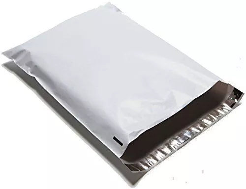 Poly Mailers Plastic Envelopes Shipping Bags UpakNShip 2.5 Mil White Premium
