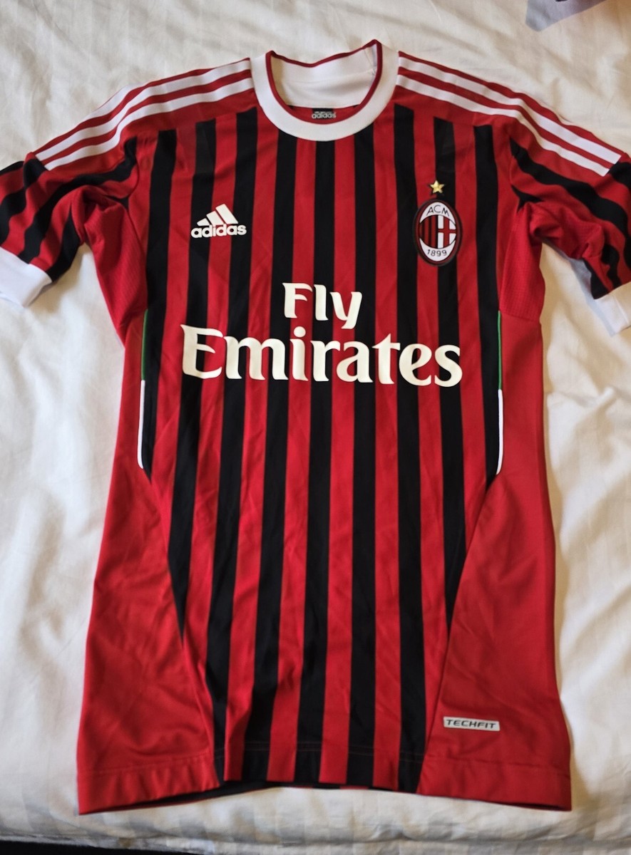 Adidas PATO AC Milan Techfit Player Issue Home Shirt/Jersey Size