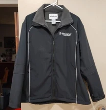 Wearguard Jacket Black Gray Fleece Lined Mens Size L Mullican Hardwood Flooring 
