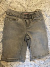 The Childrens Place Girls Denim Skimmer Shorts DG4 Grey Size 6
