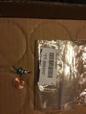 STERLING SILVER .925 BIRTHSTONE girl CHARM Light Blue