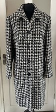 Autonomy Black & White Check Wool Blend Coat Women’s Size 16