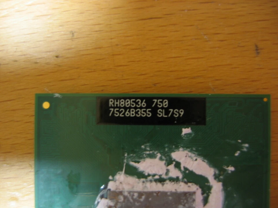  Intel Pentium M Processor 750 2M Cache, 1.86 GHz, 533 MHz FSB SL7S9 - Imagen 3 de 4