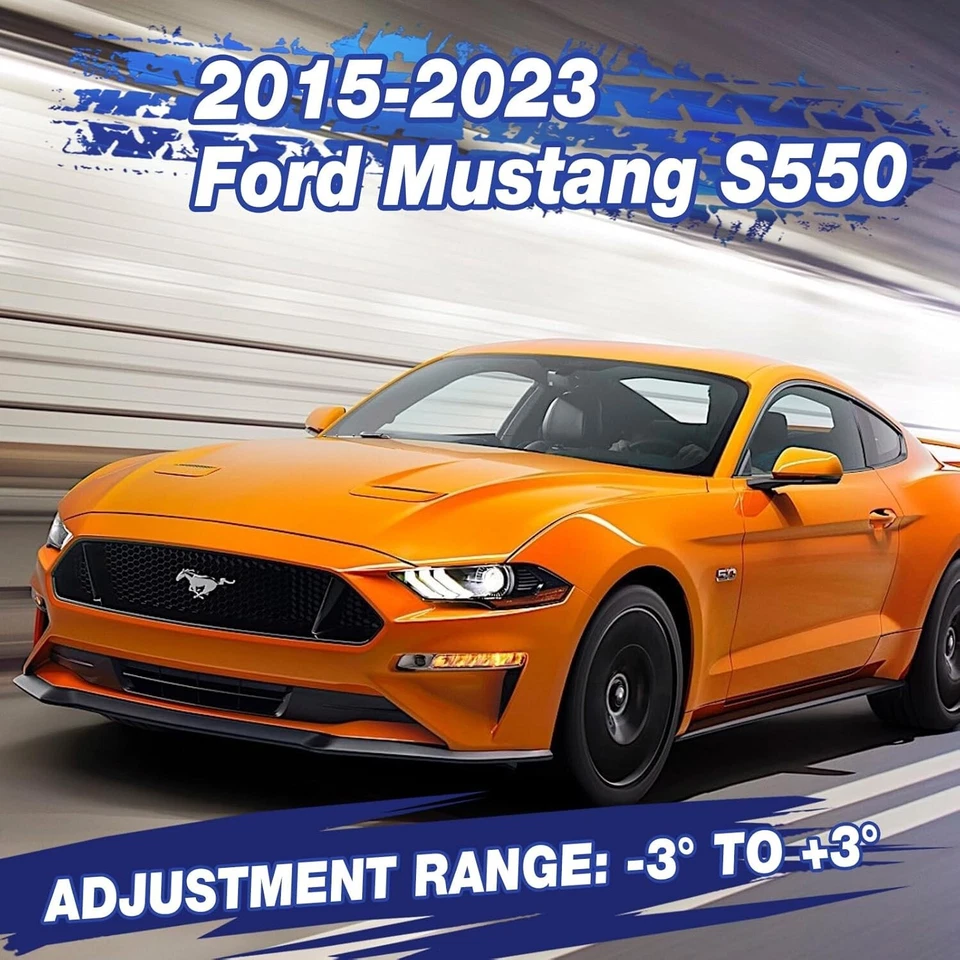 Brazos inclinables traseros ajustables KSP -3° a +3° para Ford Mustang S550 2015-2024 2 piezas Foto 2 de 4