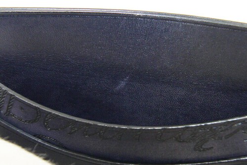Berluti Card Case Calligraphy Bamboo Neo Dark Purple Leather Used Card Holder - Picture 5 of 6