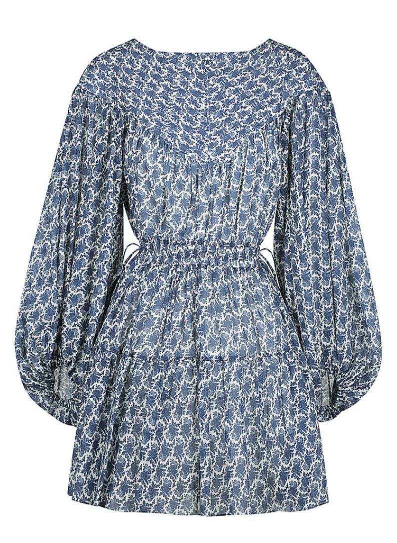 Shona Joy Daniela Pin Tuck Balloon Sleeve Mini Dress Size 6 US | eBay